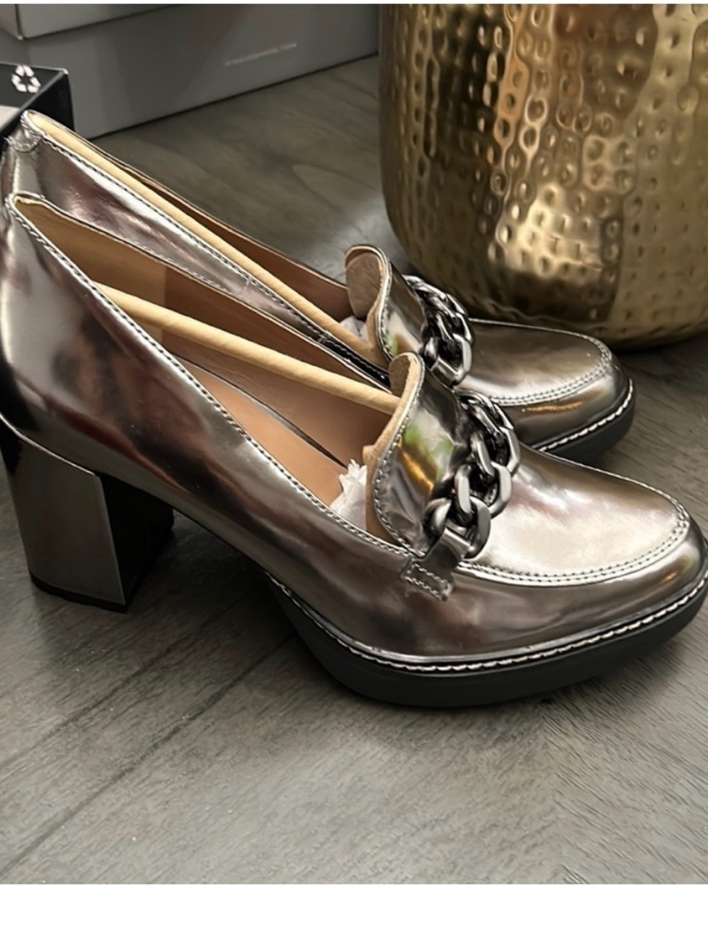 New! NATURALIZER Callie-Moc High-heel Loafers (WIDE) 11w - Picture 4 of 13